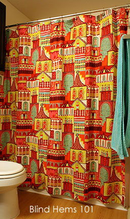 Sew Your Own Shower Curtain Schlosser, How To Hem A Shower Curtain