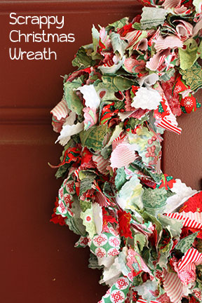 DIY Fabric Christmas Wreath