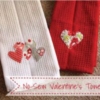 Tutorial Tuesday: No Sew Valentine’s Towels