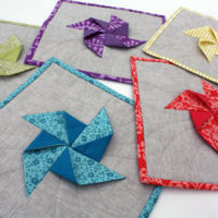 Spring Pinwheel Potholders and Giveaway